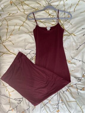 Rue21 Maroon Spaghetti-Strap Maxi Dress